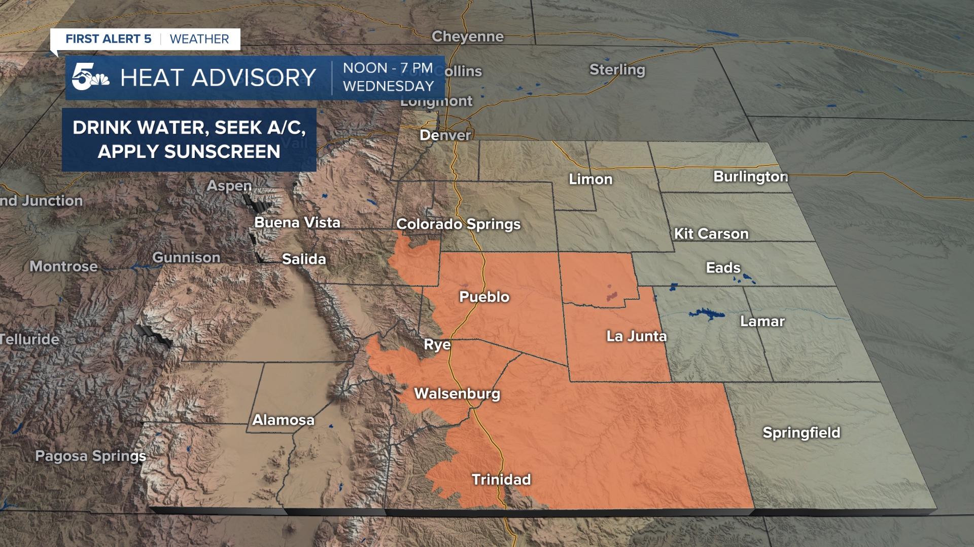 Southern Colorado Heat Advisory