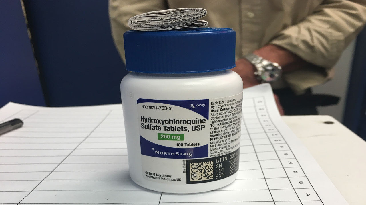 Hydrochloroquine bottle in high demand