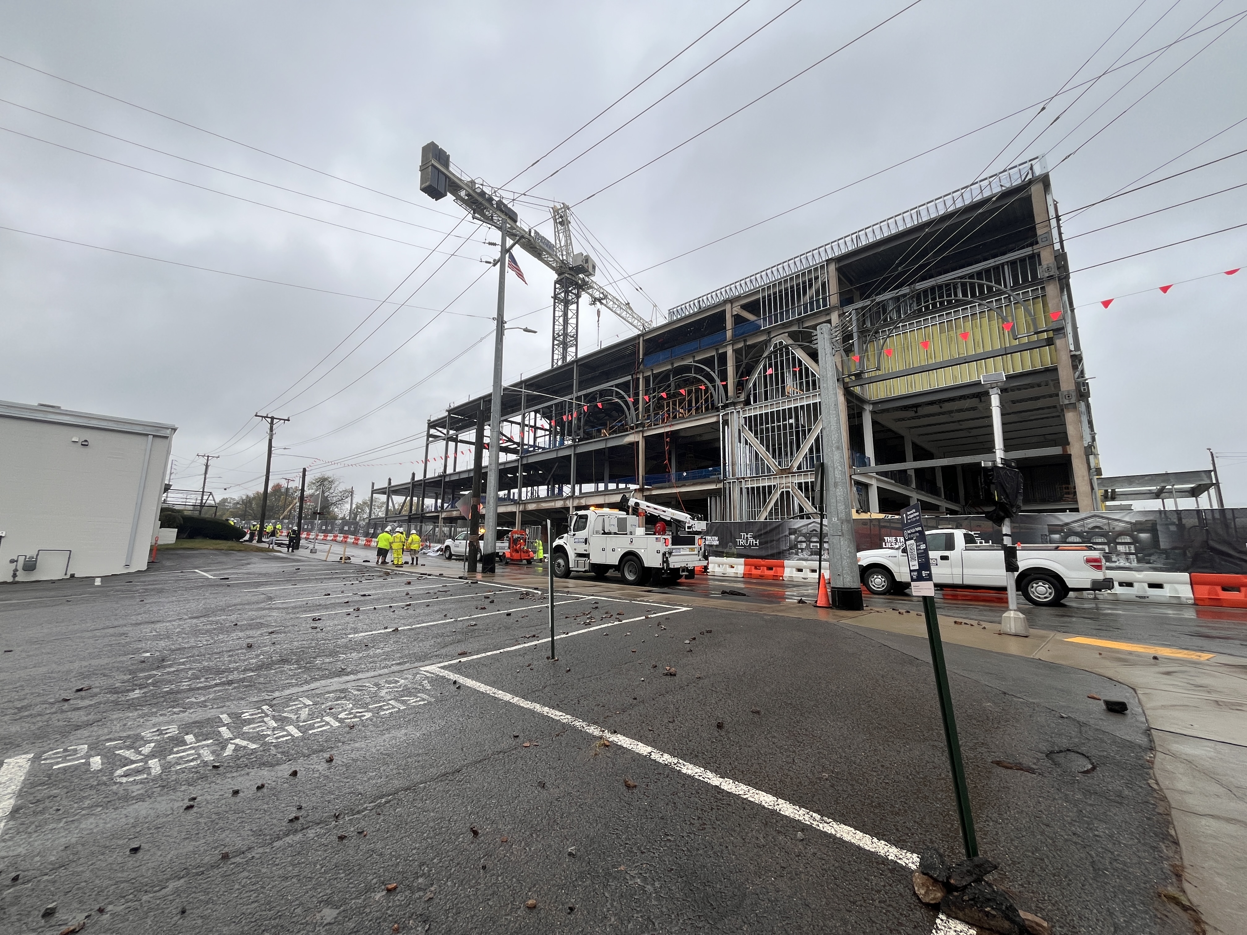 Pipe burst on Martin street 