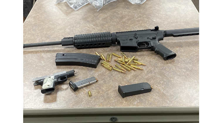 Guns seized in traffic stop