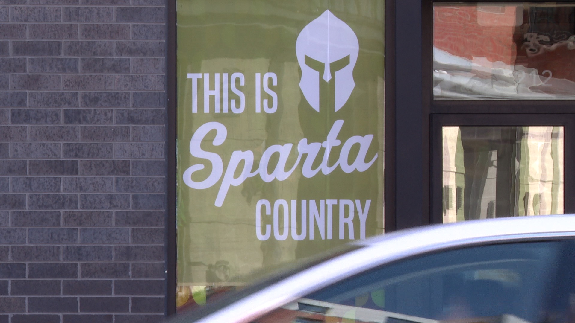 Spartan Country sign on Albert Avenue in East Lansing