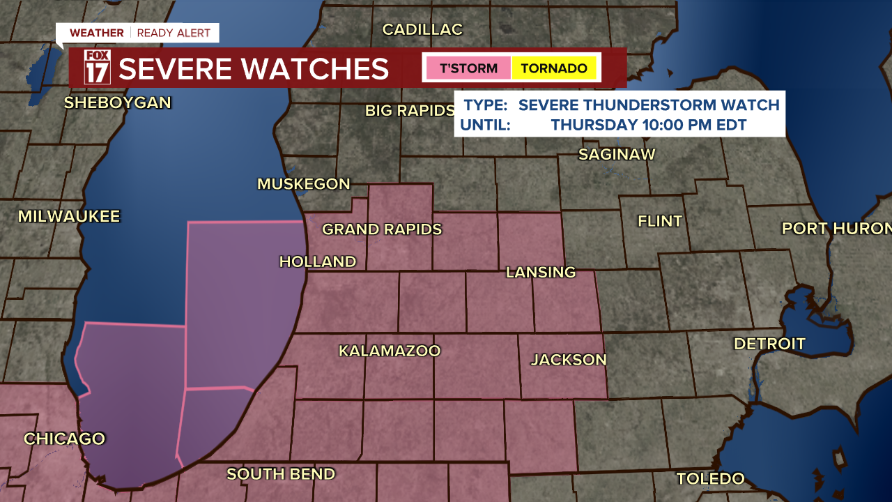 SEVERE THUNDERSTORM WATCH - THURSDAY JULY 24