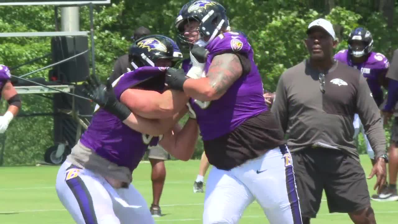 Ravens training camp enters week 2 as players put on pads for first time