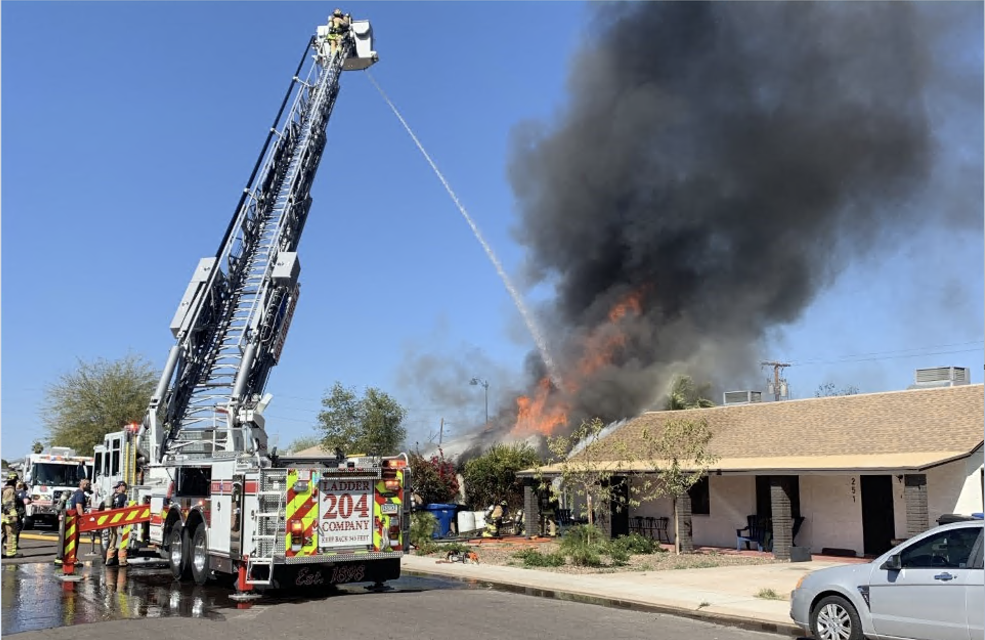 Hoarding house arson fire mesa