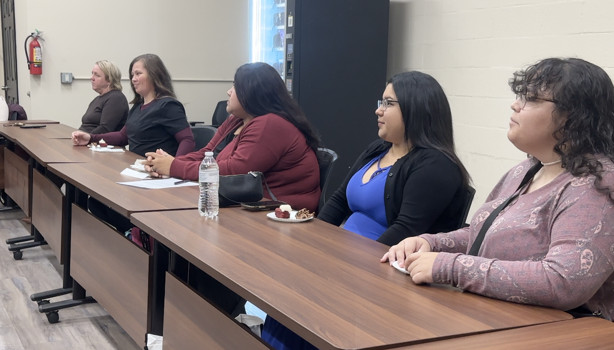 Participants waiting to get their certifications 