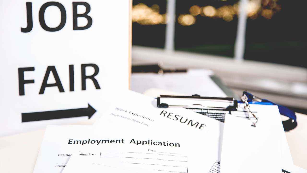 Job fair stock image