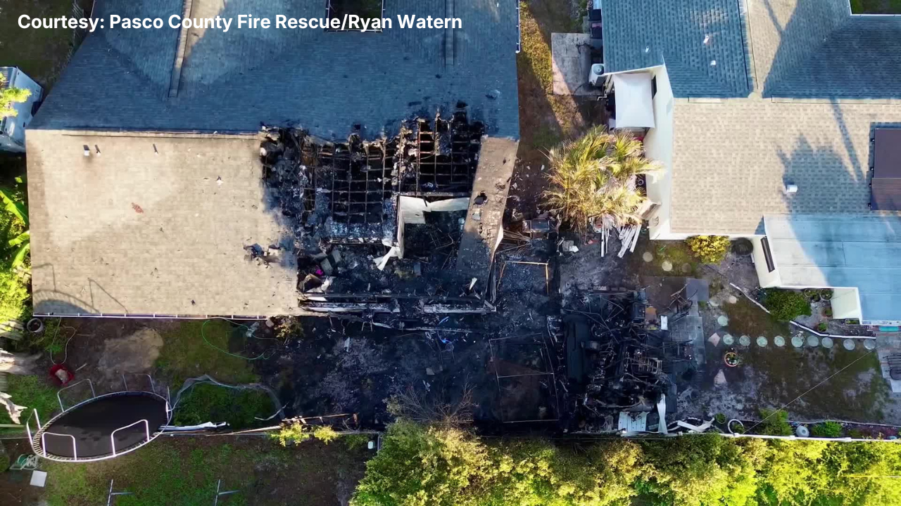 Several homes evacuated in Holiday as firefighters battle blaze: PCFR