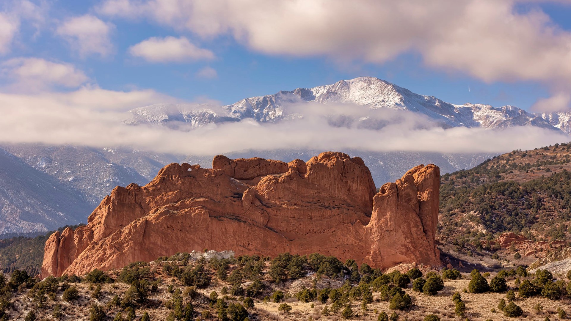 Fresh Pikes Peak snow
