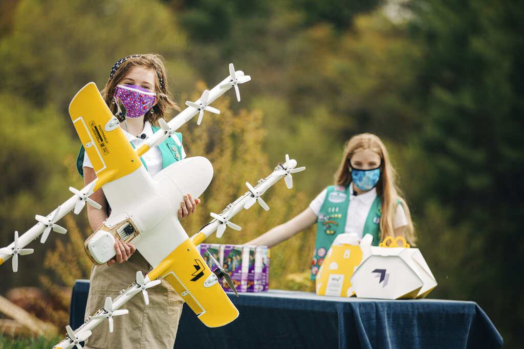 Girl Scout Cookies Via Drone