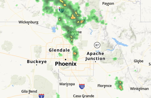 Saturday storms