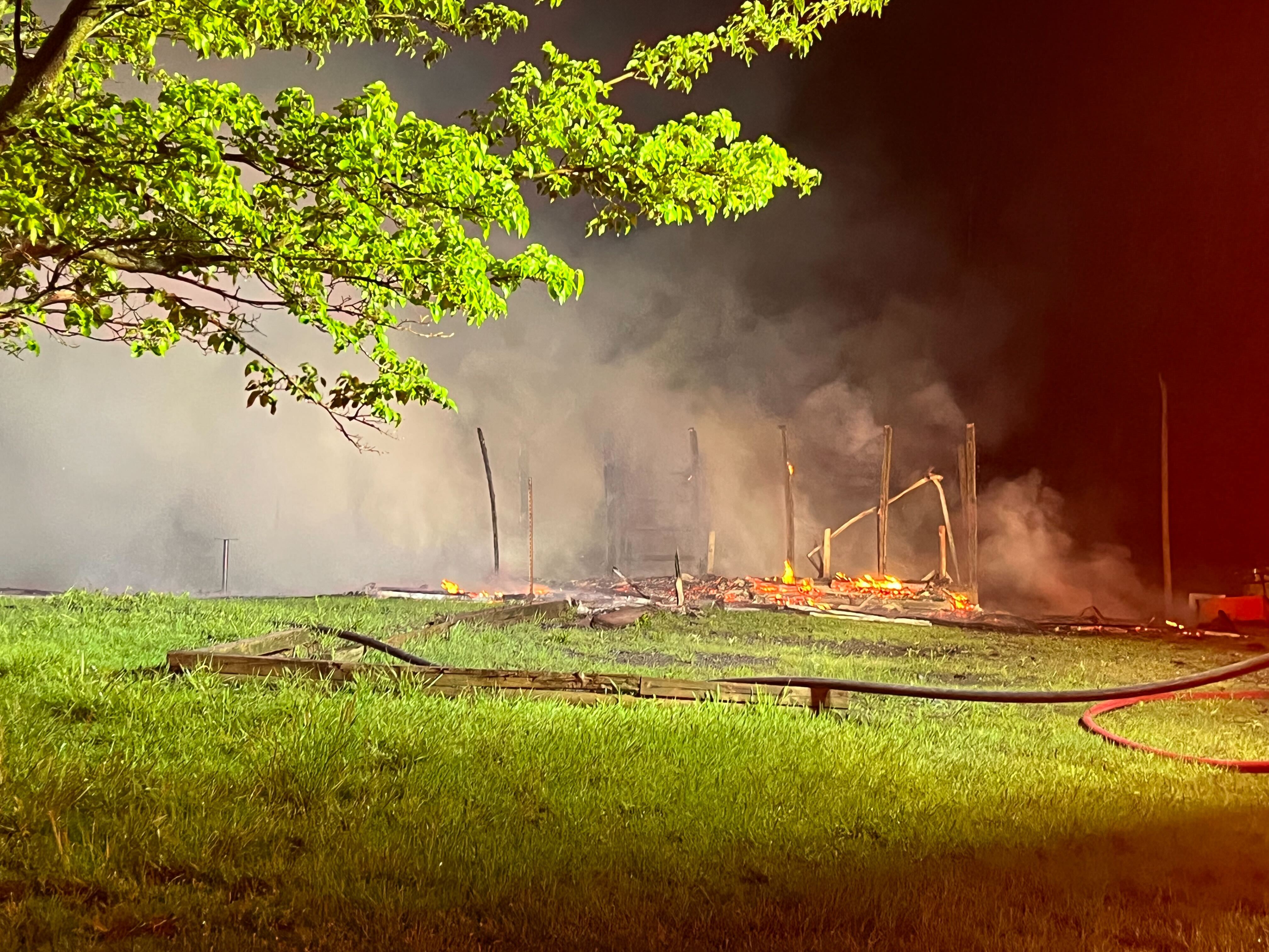Rural Sapulpa home destroyed by fire