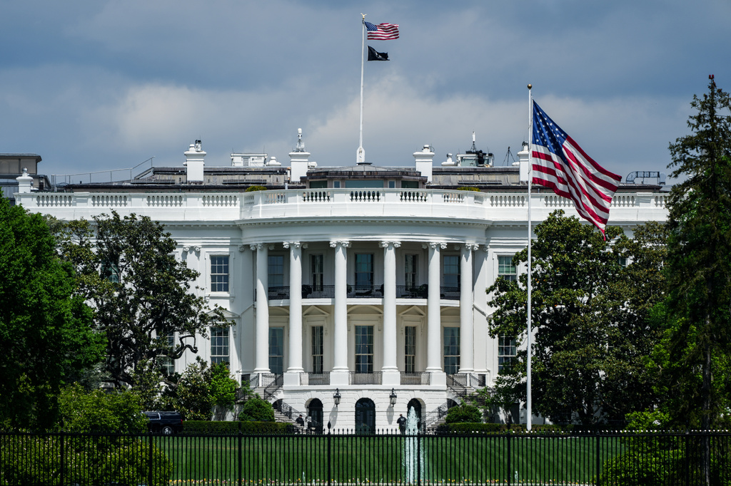 The White House is seen, Monday, April 20, 2026, in Washington. 