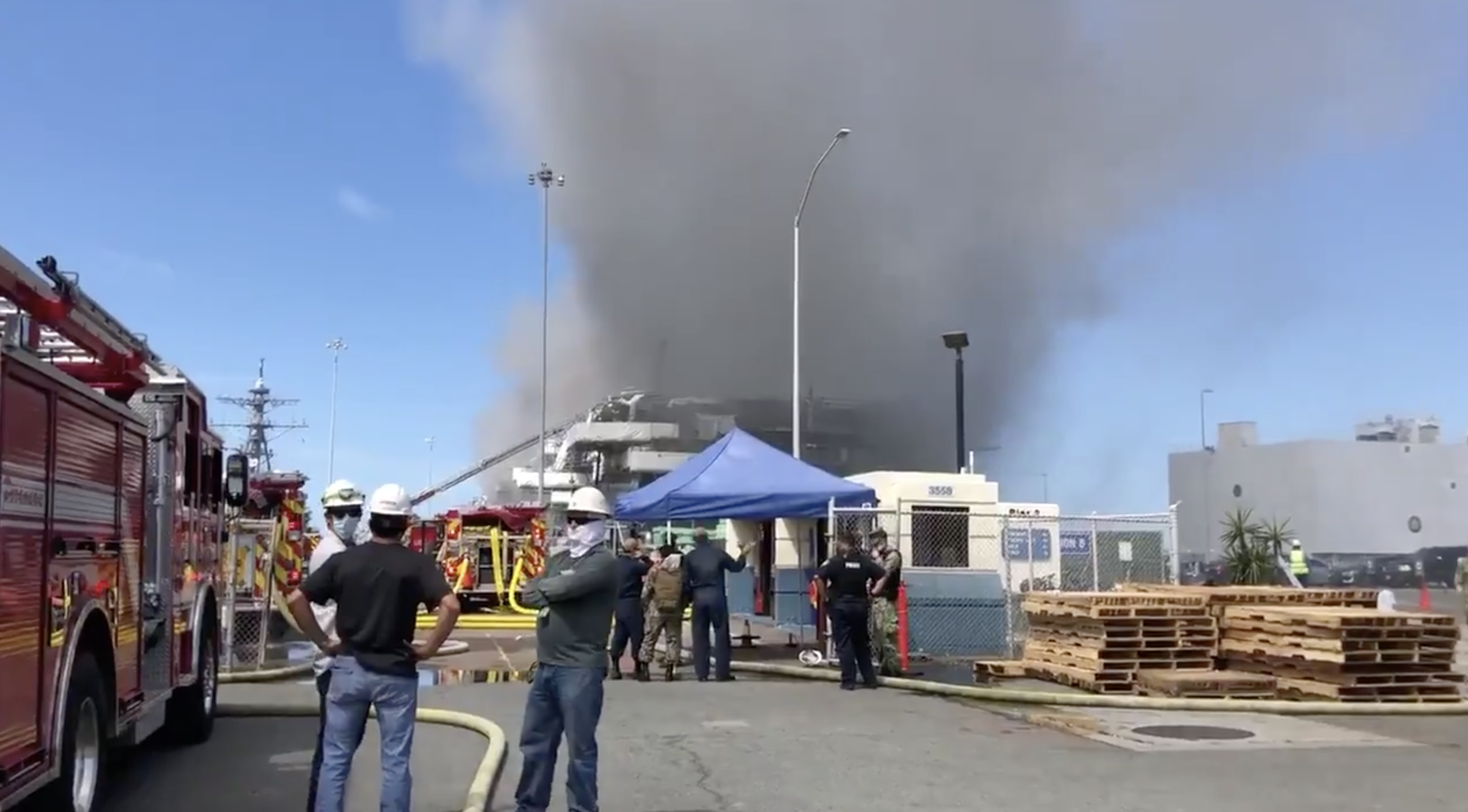 San Diego ship fire