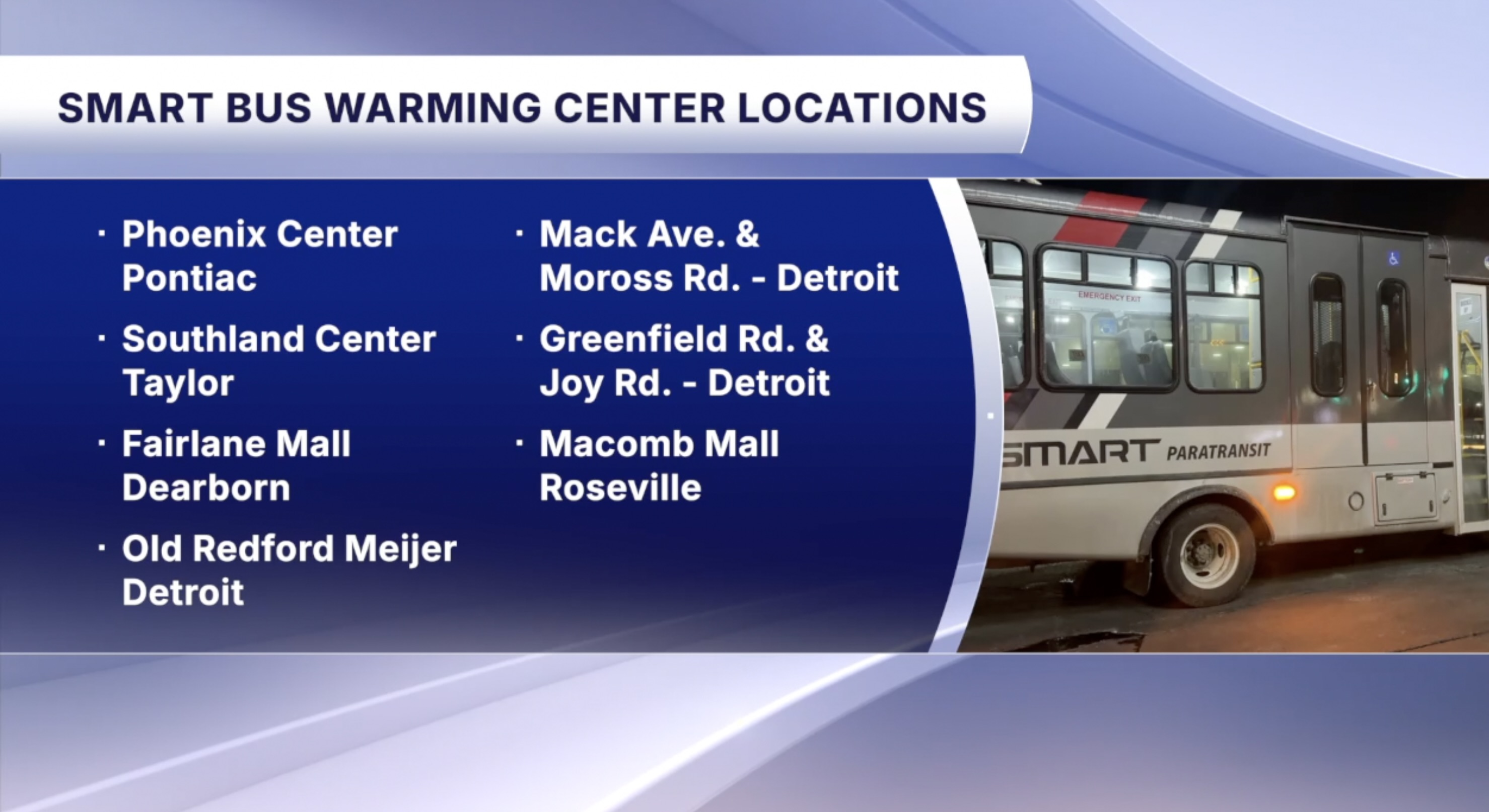 SMART provides warming buses across metro Detroit during extreme cold