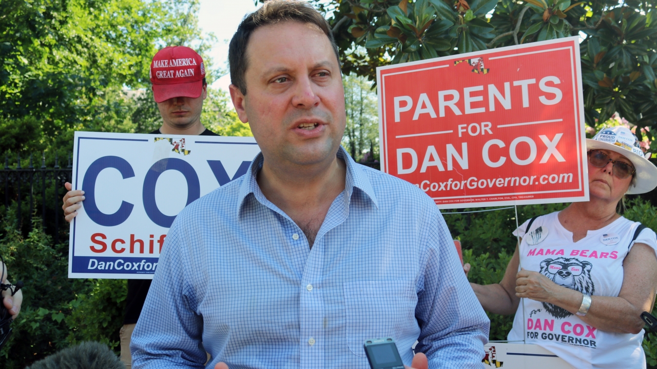 Del. Dan Cox, a Maryland state legislator who is seeking the Republican nomination for governor of Maryland