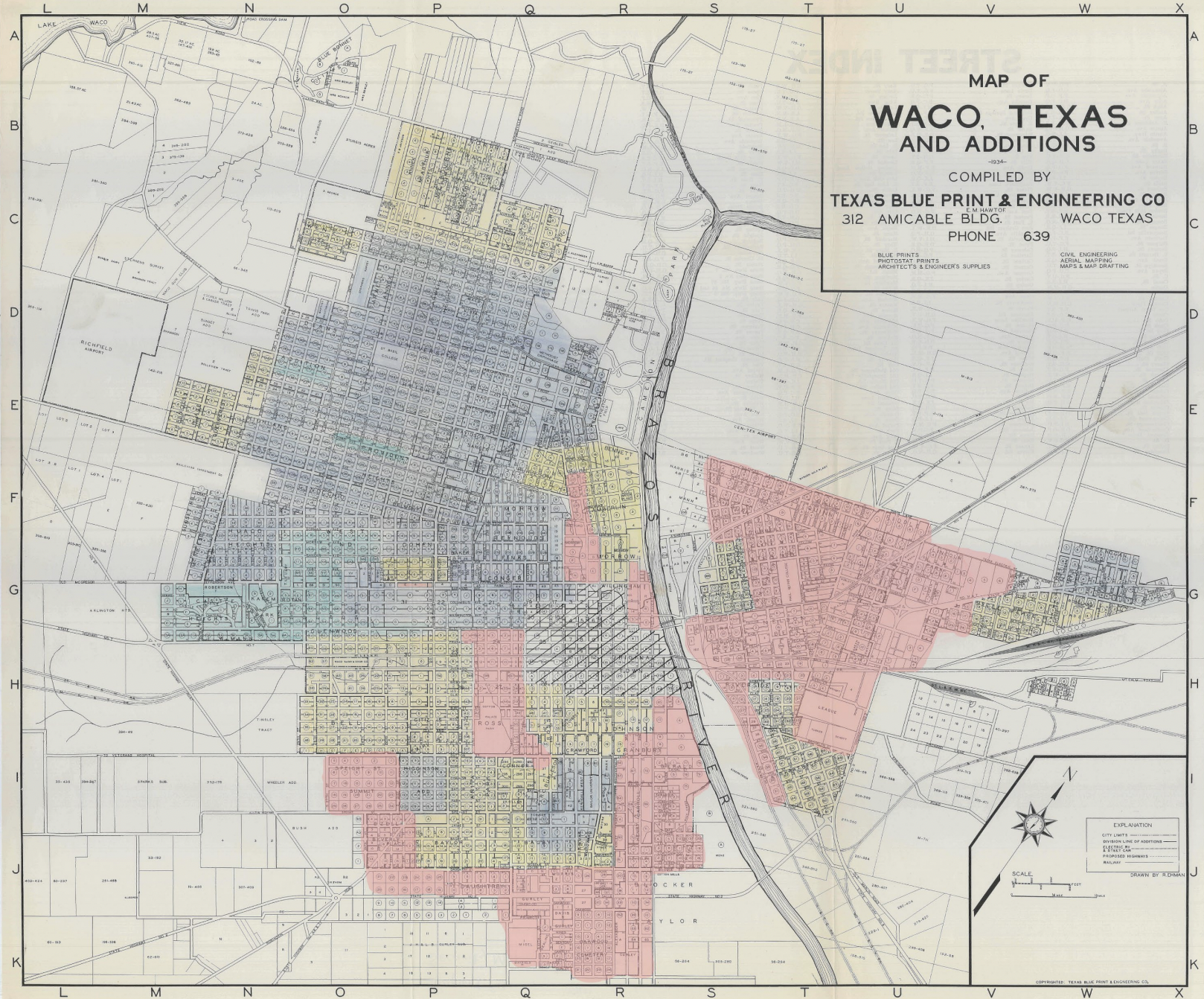 Map of Waco
