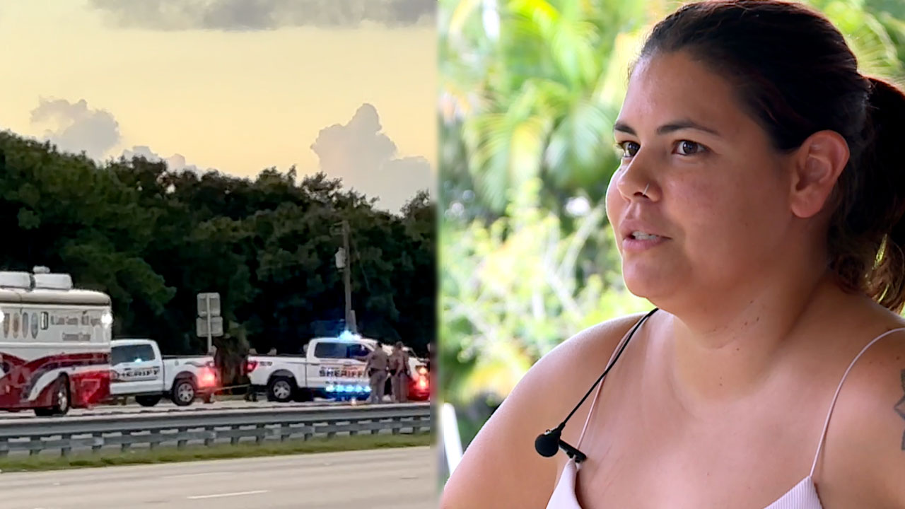 Sara Cardenas lives just yards away from where the standoff occured and saw and heard the situation unfold.