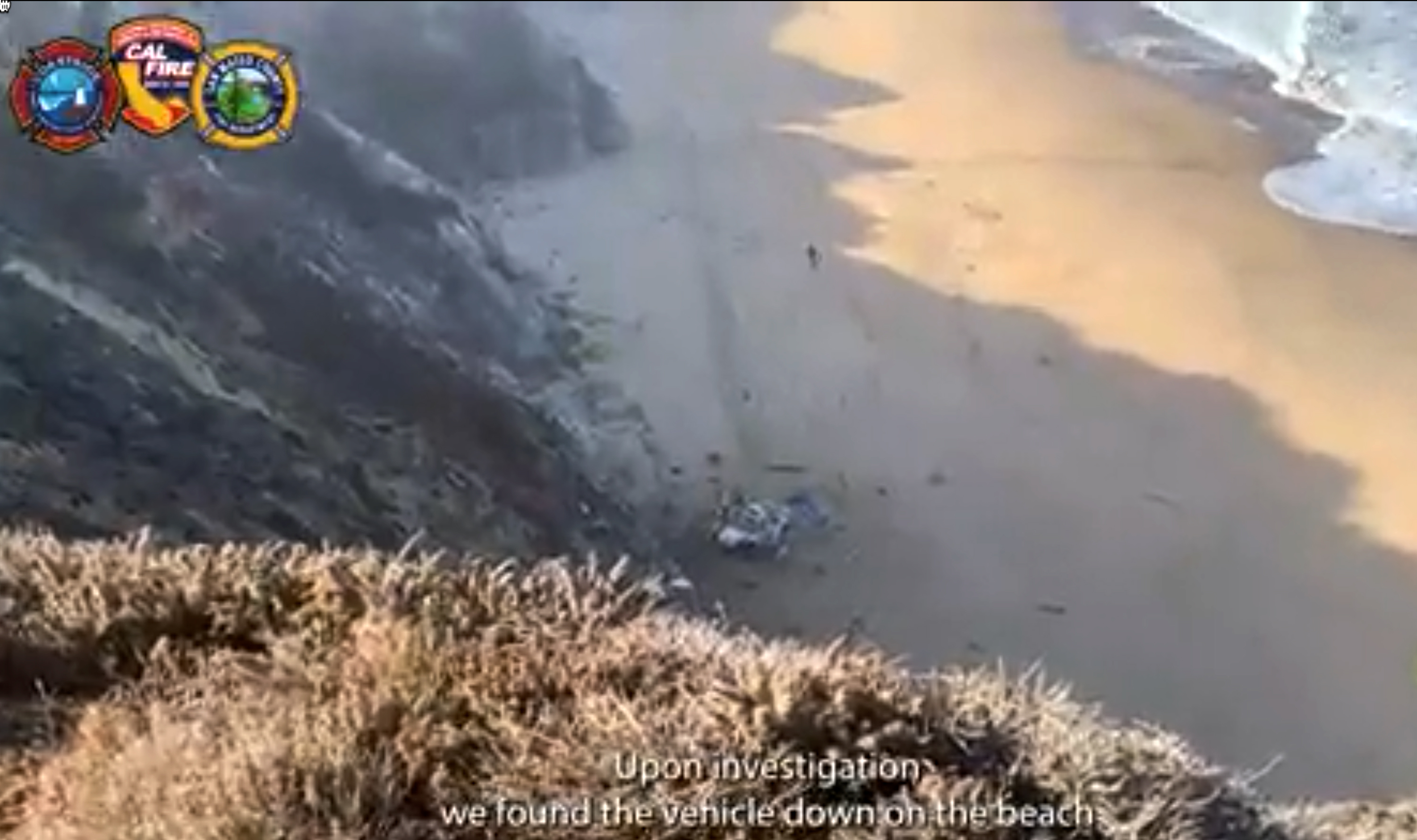 Car Plunges Off Cliff