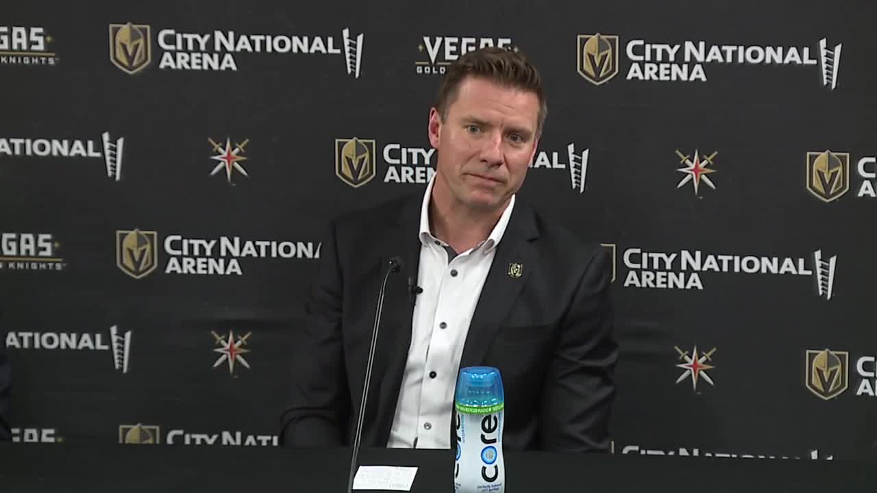 Ryan Craig speaks to press for first time as Vegas Golden Knights head coach