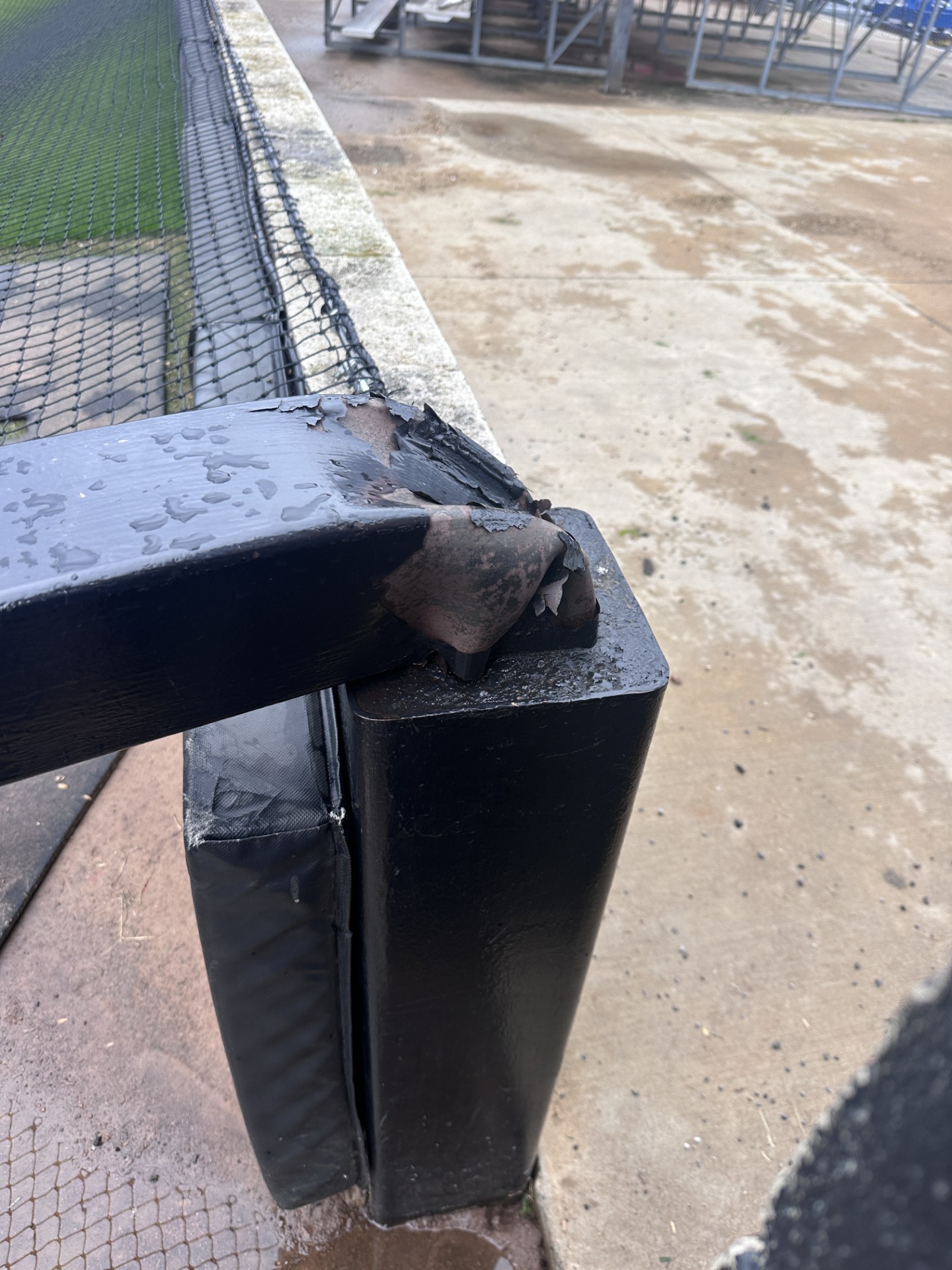 Damage at Hilldale baseball field