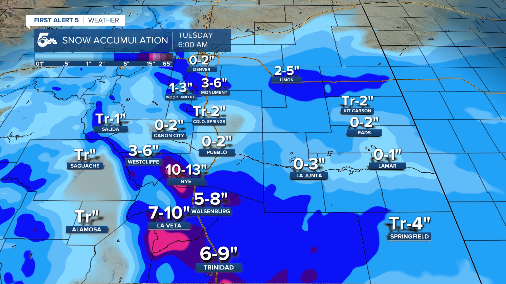Snow accumulation