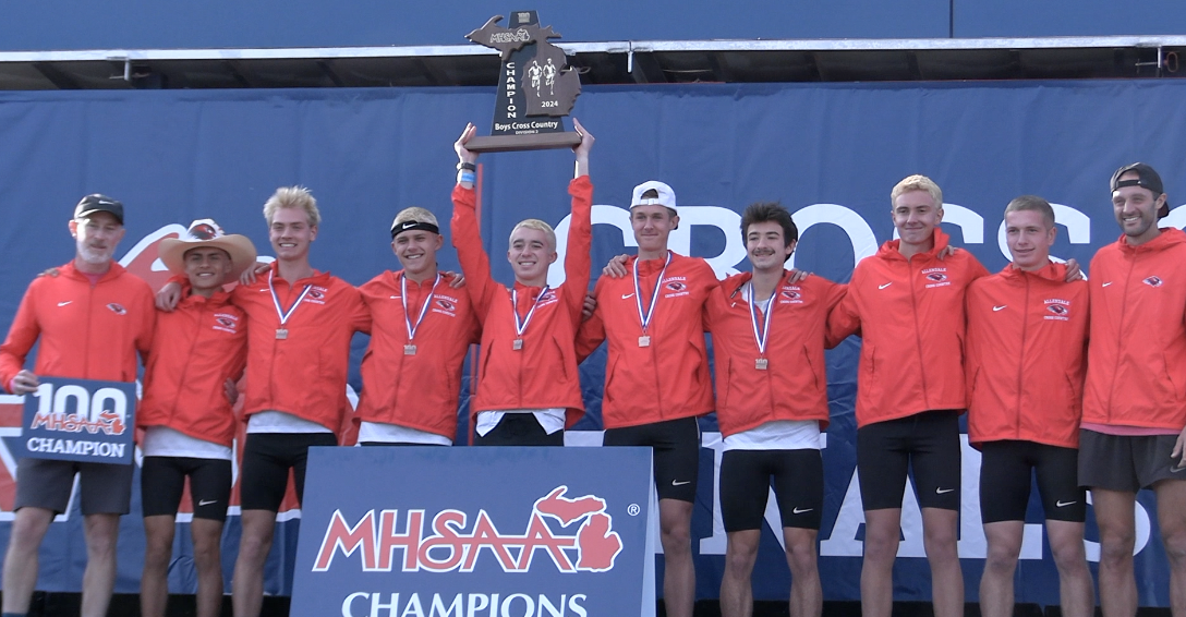 Allendale boys cross country 2024 state champions