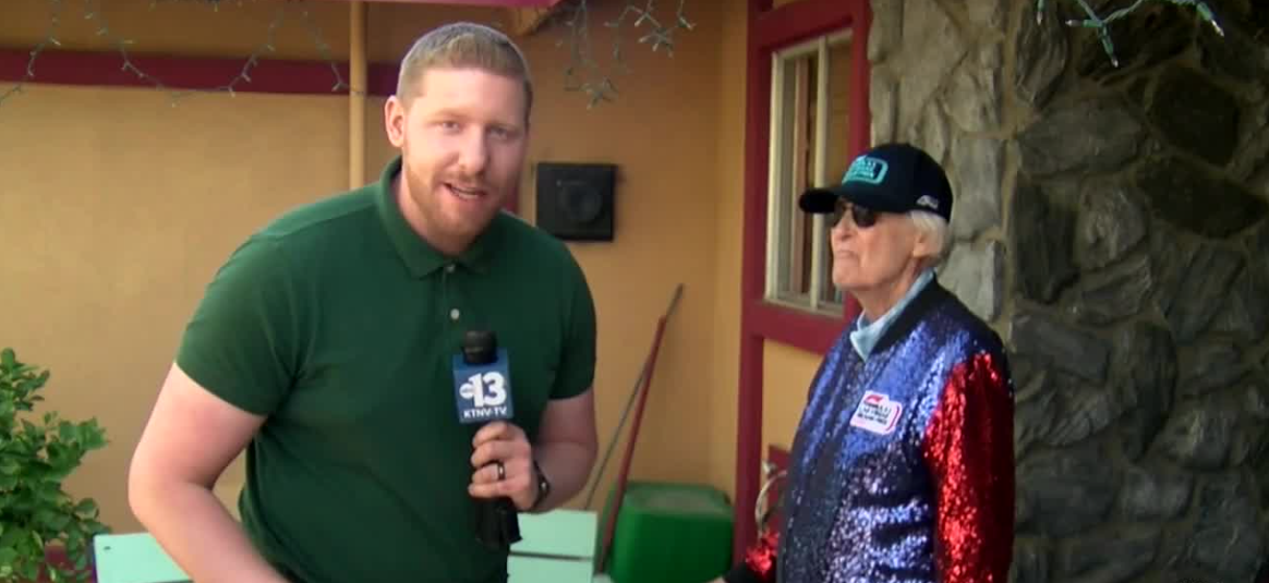 Douglas Bowman is surprised with F1 Las Vegas Grand Prix tickets and merch.
