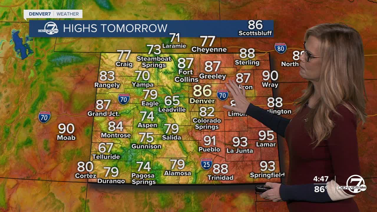 Highs on Thursday