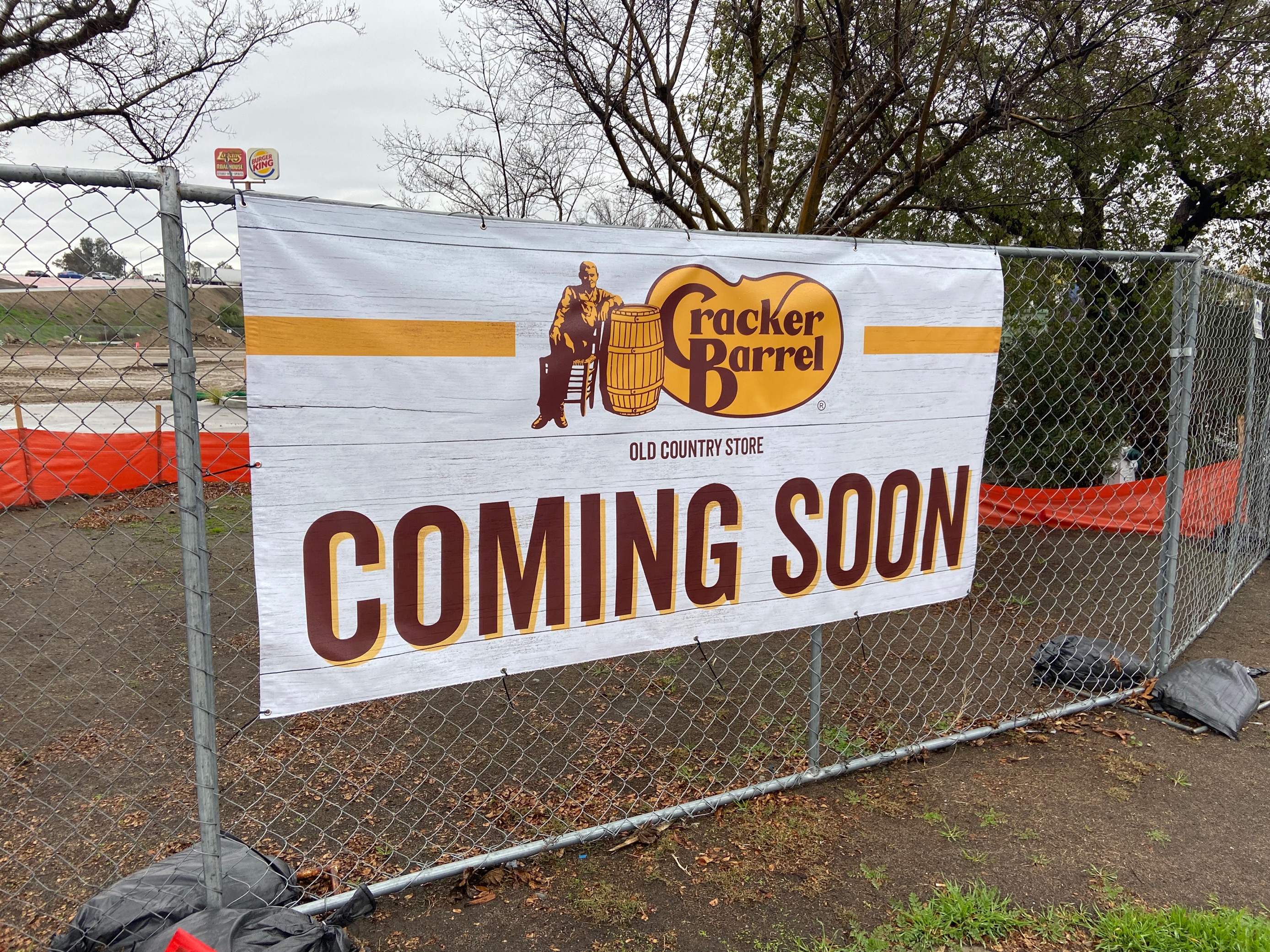 Cracker Barrel Coming Soon Sign, Bakersfield