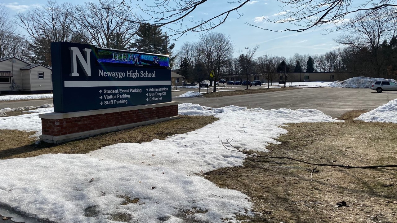 Newaygo High School Sign