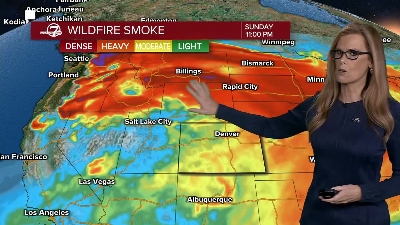 Wildfire smoke forecast